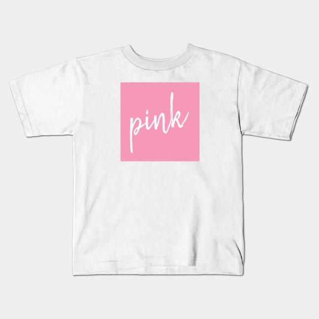 Pink Kids T-Shirt by zeevana